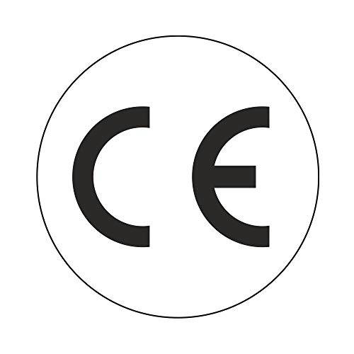 CE Aufkleber PE-Folie - Durchmesser 10 mm (500) von Etikettenshop Thon