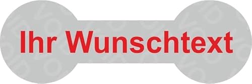 VOID Sicherheitsetiketten"IHR WUNSCHTEXT" auf Rolle - 60 x 20 mm (Rot - 100 Stück) von Etikettenshop Thon