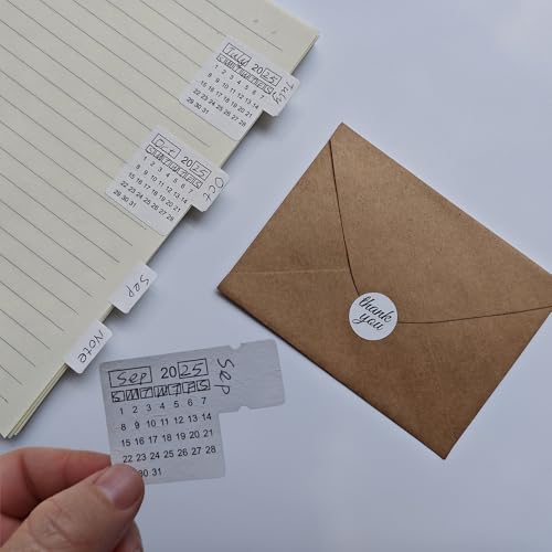 Kalender Aufkleber Monatliche Index Tabs Selbstklebende Monatliche Aufkleber für Planer Notizbuch Etiketten Indizes (Moon) von Etncy Life