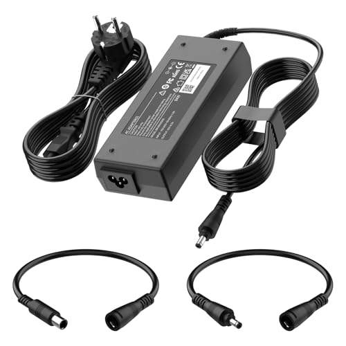 42V AC Netzteil Ladegeräte für Scooter, AC Hoverboard Ladekabel, E Scooter Ladekabel, für Elektrofahrräder, mit 2 Anschlüssen, für Hoverboard, Akku Lithium Batterie, Elektroroller (EU) von Etssembo