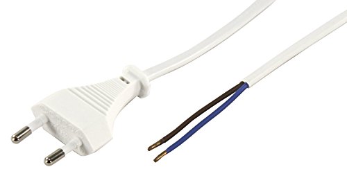 Ett Euro-Zuleitung mit Stecker 2m, weiß von Ett