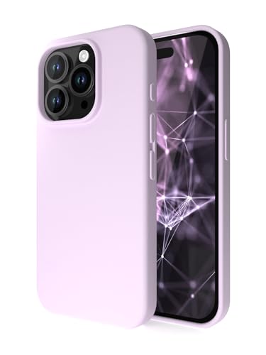 Etuano kompatibel mit iPhone 15 Pro Hülle Silikon, Handyhülle iPhone 15 Pro Case mit Microfiber Dünn Slim Stoßfest Schutzhülle für iPhone 15 Pro Rosa von Etuano