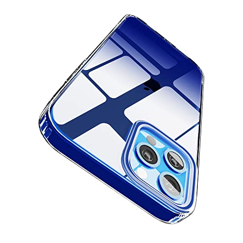 Etuano für iPhone 15 Pro Max Hülle Klar, Schutzhülle iPhone 15 Pro Max Case Transparent Cover Square Design Durchsichtig von Etuano