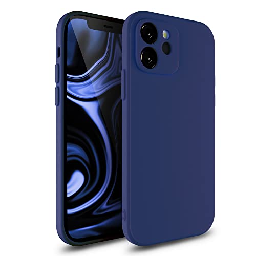 Etuano kompatibel mit iPhone 12 Mini Hülle Silikon, Handyhülle iPhone 12 Mini Case mit Kameraschutz Microfiber Schutzhülle für iPhone 12 Mini Blau (Blau, iPhone 12 Mini) von Etuano