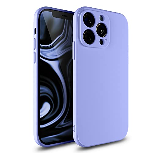 Etuano für iPhone 13 Pro Max Hülle Silikon, Handyhülle iPhone 13 Pro Max Case mit Kameraschutz Microfiber Ultra Dünn Schutzhülle für iPhone 13 Pro Max Lila Violett Purple (Violett, iPhone 13 Pro Max) von Etuano