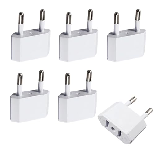 EuAcesry 6 Stück Reiseadapter, EU to US Adapter, Reisestecker EU auf USA/Japan/Kanada/Mexiko/Thailand,Adapterstecker USA Deutschland Stecker, Reiseadapter Typ A EuAcesry 6 Stück Reiseadapter, EU to US Adapter, Reisestecker EU auf USA/Japan/Kanada/Mexiko/Thailand,Adapterstecker USA Deutschland Stecker, Reiseadapter Typ A von EuAcesry