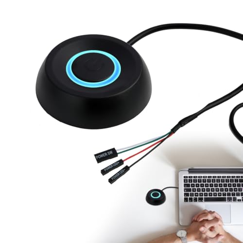 EuAcesry PC Netzschalter, 1.8 M Power Button PC Extern LED Licht, Netzschalter des Desktop-Computers, Externer Fernstart Computers Motherboard Power On Off Verlängerungskabel EuAcesry PC Netzschalter, 1.8 M Power Button PC Extern LED Licht, Netzschalter des Desktop-Computers, Externer Fernstart Computers Motherboard Power On Off Verlängerungskabel von EuAcesry