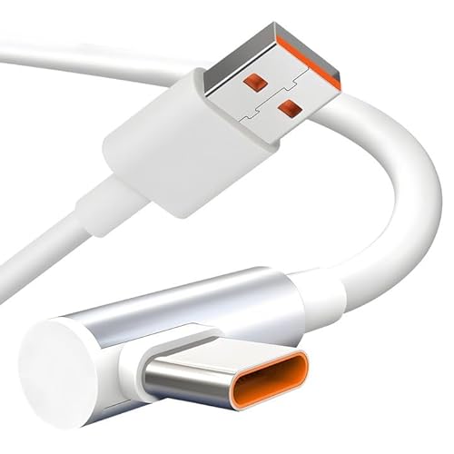 EuAcesry Xiaomi Kabel 120W 1M, 90 Grad Kabel USB Typ C Charger 6A 120 Watt Turbo Schnellladung für Xiaomi 14 13 Ultra 12 Lite 12X, Redmi Note 13 12 11 Pro, Mi 11 Ultra 11i 10T Lite von EuAcesry