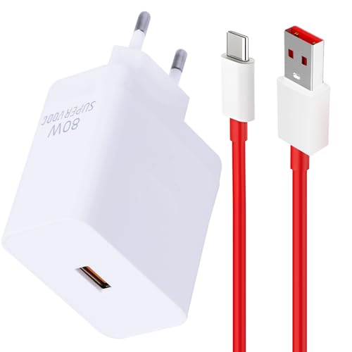 80 W USB Charger for SuperVooc Charge, Ladegerät und 1m USB C Kabel, Dashcharge Adapter for 13 12R 12 Nord CE 4 Lite Nord 4 3 2T 10 Pro Oppo Reno 12 Pro 12F 11F 80 W USB Charger for SuperVooc Charge, Ladegerät und 1m USB C Kabel, Dashcharge Adapter for 13 12R 12 Nord CE 4 Lite Nord 4 3 2T 10 Pro Oppo Reno 12 Pro 12F 11F von EuAcesry