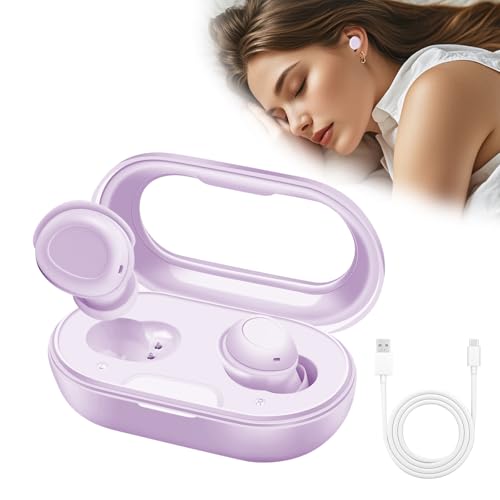 Euakee Schlaf Kopfhörer, Bluetooth 5.4 Noise Cancelling In Ear Sleepbuds, Seitenschläfer, Mini Lila von Euakee