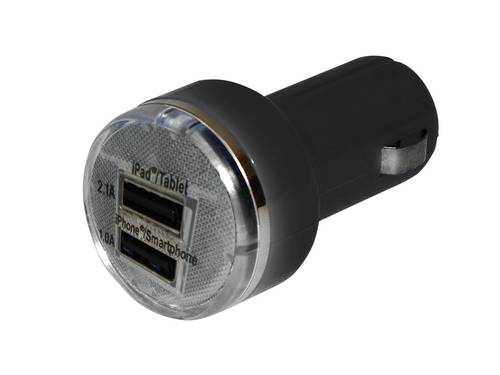 Eufab USB Ladeadapter Belastbarkeit Strom max.=2.1A 12V zu 5 V, 24V zu 5V von Eufab