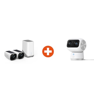 eufyCam 3 Überwachungskamera 4K 2+1 inkl. eufy S350 Überwachungskamera 4K 360 Dual Cam Indoor Nachtsicht eufyCam 3 Überwachungskamera 4K 2+1 inkl. eufy S350 Überwachungskamera 4K 360 Dual Cam Indoor Nachtsicht von Eufy Security