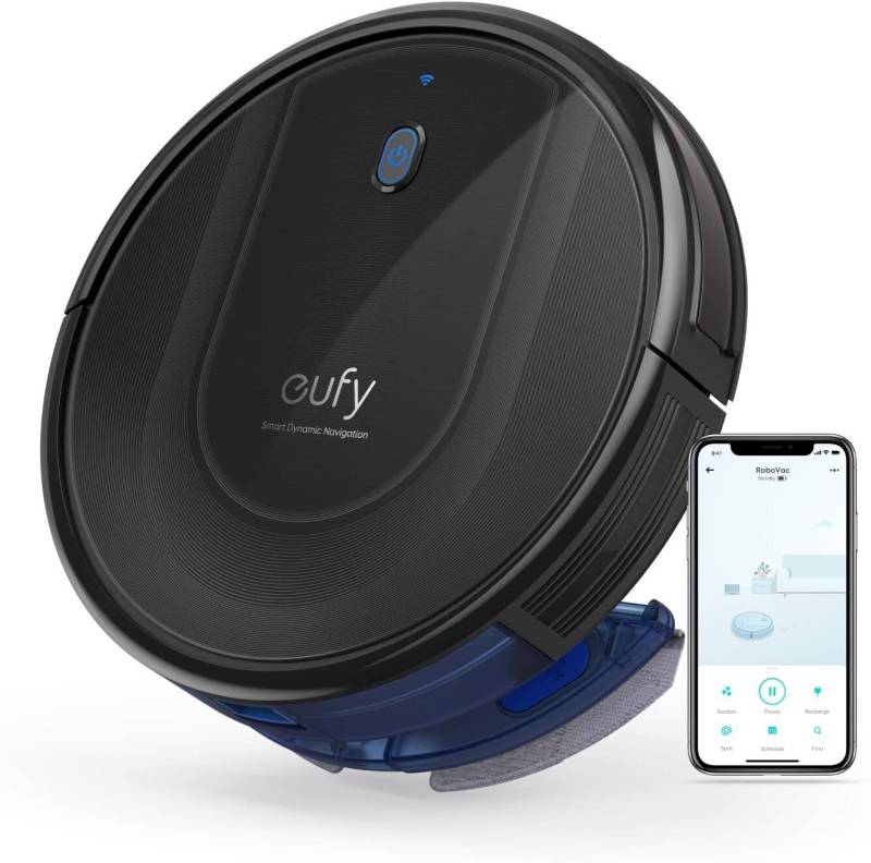 Eufy RoboVac G10 Hybrid Black Saugroboter - Hybrides 2-in-1 Saugen & Wischen von Eufy