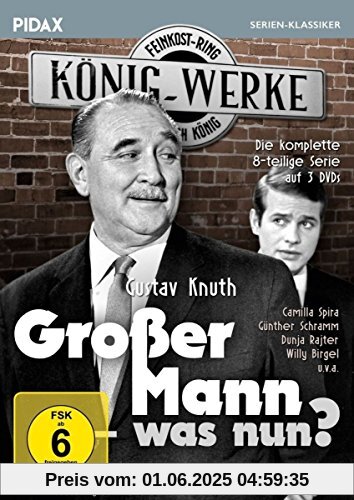 Großer Mann - was nun? / Die komplette 8-teilige Kultserie mit Gustav Knuth (Pidax Serien-Klassiker) [3 DVDs] von Eugen York