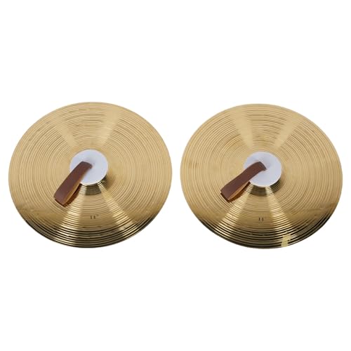 14 Zoll Drum Cymbals Legierung Percussion Set Double Hand Verwenden für Anfänger und Bands Geeignet von Eujgoov