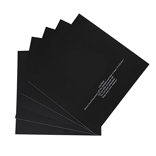 5 Stück Druckeraufkleber Flexible Bauplatte für 3D-Drucker-Pads 220 X 220 mm Aufkleberbogen Zum Drucken von Build Printer Zubehör Schwarz von Eujgoov