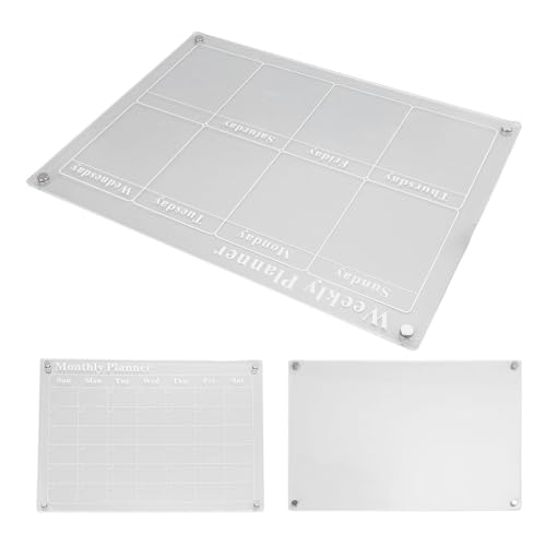 Acrylclear Dry -E -Erase Planungsbehörde mit 6 Stiften für Monatliche Wöchentliche Planungskühlungsplaner Board Acrylclear Dry -E -Erase Planungsbehörde mit 6 Stiften für Monatliche Wöchentliche Planungskühlungsplaner Board von Eujgoov