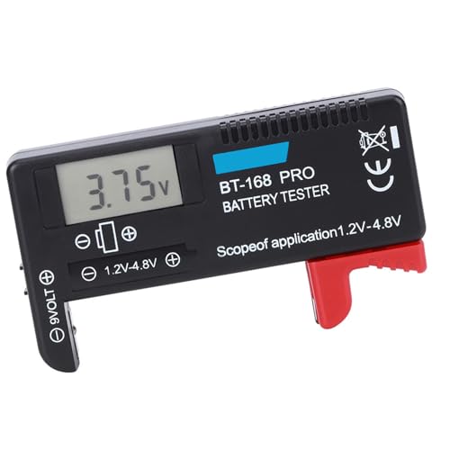 Digitaler Batteriestester, Batteriekapazitätsprüfer LCD -Anzeige Tragbarer Batteriestester für, 9V, AAA, AA, D, C, von Eujgoov