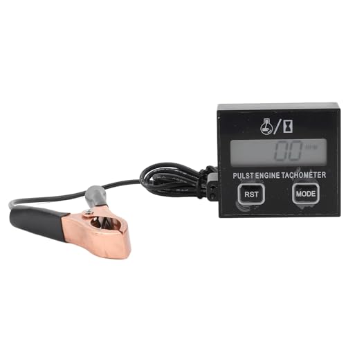 Digitaler Kettensägen-Drehzahlmesser, 0-30000 U/min Impulsmotor-Drehzahlmesser für Cropper-Generator-Rasenmäher Digitaler Kettensägen-Drehzahlmesser, 0-30000 U/min Impulsmotor-Drehzahlmesser für Cropper-Generator-Rasenmäher von Eujgoov