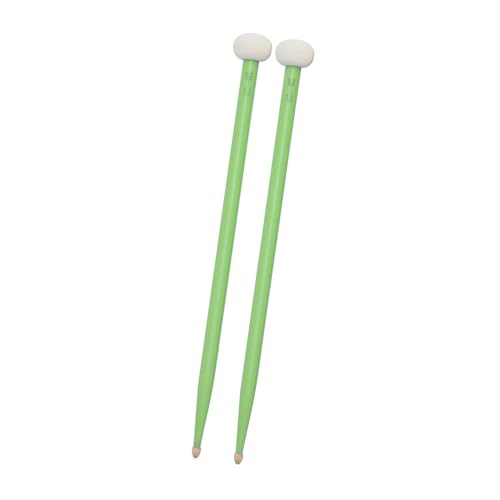 Doppelseitig Drum Mallet Set Good Hand Feel Feumsticks Maple Tipps Drumming Kettledrum Spieler (GREEN) von Eujgoov