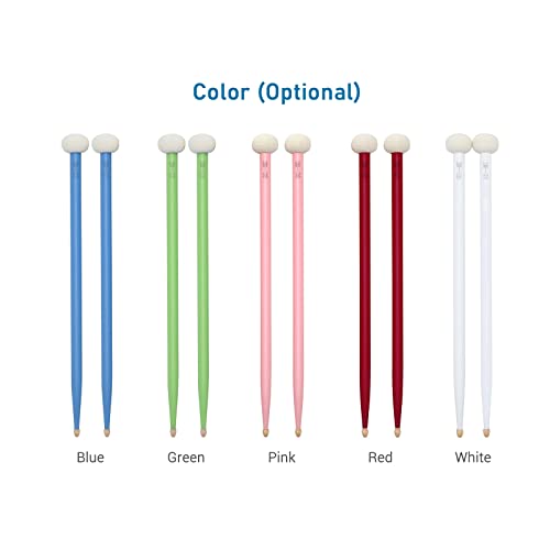 Doppelseitig Drum Mallet Set Good Hand Feel Feumsticks Maple Tipps Drumming Kettledrum Spieler (Rot) von Eujgoov