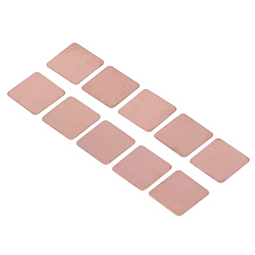 100 Stück 15 X 15 Mm Lila Kupferblech-Kühlkörper für Laptop-Grafikkarte, Kühlkörper für VGA, VRAM, RAM (0,5 mm) von Eujgoov