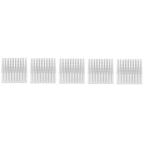 5PCS Aluminium Kühlkörper Modul Kühlkörper Kühlrippe Kühler Kühler für (SILVER) von Eujgoov