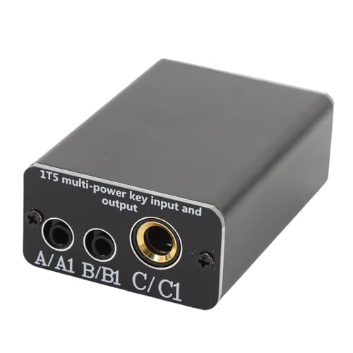 Eujgoov Multi -Kanal -Taste -Eingangsausgangsgerät mit CW -Wandler, 2 -Wege -Konvertierungsanschluss für CW 6,3 Mm 3,5 Mm Stecker von Eujgoov