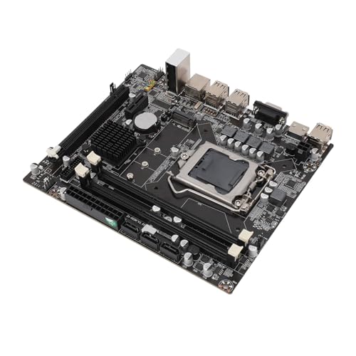 H55 Professionelles DDR3-Gaming-Motherboard mit Stabiler Stromversorgung, 8-Kanal-Speicher für Desktop-Computer, Hochgeschwindigkeits-Festplattenschnittstelle für Gamer von Eujgoov