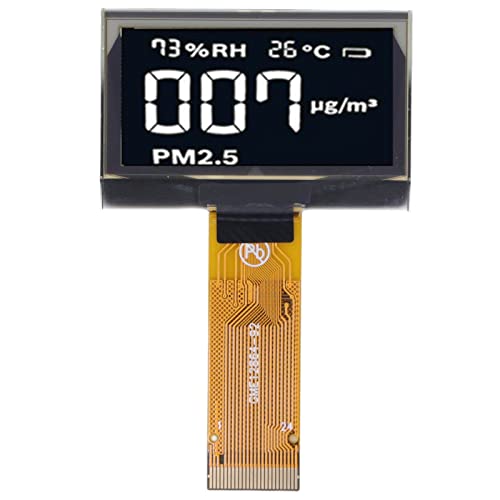 LCD-Display-Display-Modul 1,54 Zoll 128 X 64 SSD1309 LCD-Display-Modul 24-Pin-Flüssigkristall-Display-Modul für Heimwerker (MRC128-1 Weiß) von Eujgoov