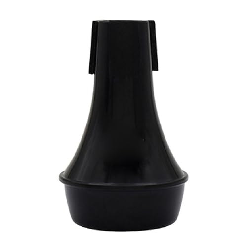 Lade Mini Abs Trompete Schwachphone Gerade Schalldämpfer Trompete Stummes Schalldämpfer Praxis Stumm (BLACK) von Eujgoov