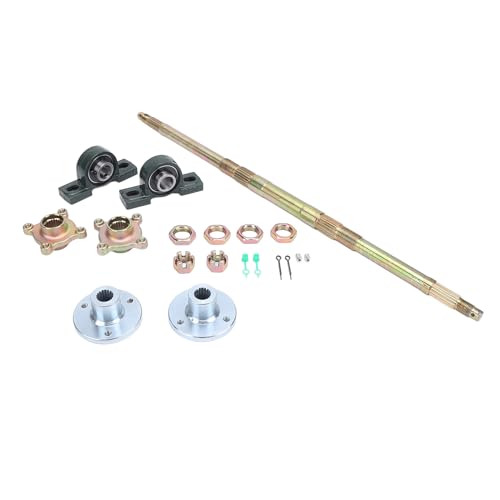 Langlebiger 24-Zoll-GO-Kart-Hinterachse-Well-Kit für 50-150 Cm3 ATVs, Drift-Trikes und DIY-Projekte, Verbesserung der Fahrzeugstabilität Langlebiger 24-Zoll-GO-Kart-Hinterachse-Well-Kit für 50-150 Cm3 ATVs, Drift-Trikes und DIY-Projekte, Verbesserung der Fahrzeugstabilität von Eujgoov