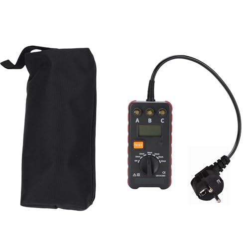 Leckage Protector Tester 10mA ~ 35mA ETCR8610 mit Mehreren Testmodi Tragbarer Leckstrom-Aktions Zeitmesser für Elektrische Wartung und Sicherheits Tests (EU-Stecker 100-240V) von Eujgoov
