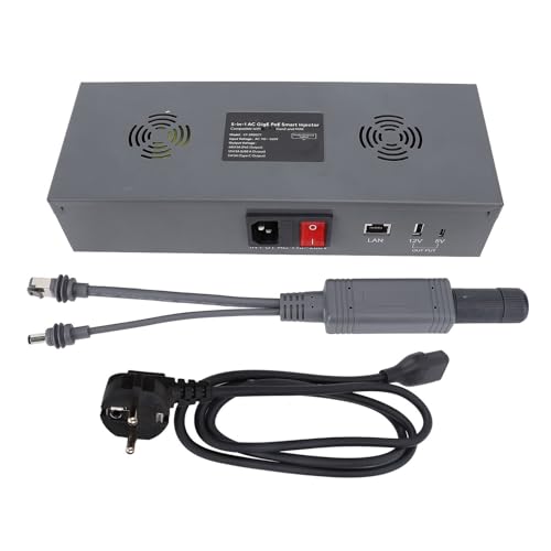 Mini Poe Kit 150W Gige Passiv und ESD mit Poe Splitter Bietet USB- und Typ C- und DC-Konverter AC110-260V-Eingang in DC 48 V/3A für Mini Dishy (EU-Stecker) von Eujgoov