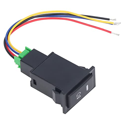 Nebelscheinwerferschalter TS-08 5-poliger Nebelscheinwerfer-Druckschalter 3A 12V Ein-/Aus-Lichtschalter Ersatz für Auto Nebelscheinwerferschalter TS-08 5-poliger Nebelscheinwerfer-Druckschalter 3A 12V Ein-/Aus-Lichtschalter Ersatz für Auto von Eujgoov