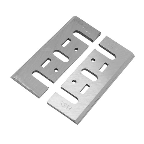 Planer Blades HSS 82 Mm Langlebiger Ersatz für N1900B KP0810 XPK01 für Handheld -Hobel, Geeignet Weichholz -Hartholz Sperrholz Schneiden von Eujgoov