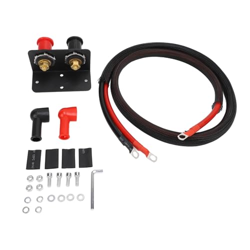 Remote -Batterieklemmen 3/8 -Zoll Stift Jumper Pfosten für Auto LKW Bootsboot ATV UTV, 250A Ladungs -Post Kit für die Einfache Passform Zugang, Schnelle Installation, Material: Gummi, Messing, Remote -Batterieklemmen 3/8 -Zoll Stift Jumper Pfosten für Auto LKW Bootsboot ATV UTV, 250A Ladungs -Post Kit für die Einfache Passform Zugang, Schnelle Installation, Material: Gummi, Messing, von Eujgoov