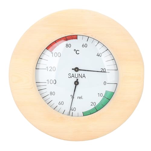 Sauna Hygrothermograph Echtzeitüberwachungstemperaturen und Luftfeuchtigkeit Zeigen Weiße Kiefernholz -Holzwand Montiert Sauna Hygrothermograph Echtzeitüberwachungstemperaturen und Luftfeuchtigkeit Zeigen Weiße Kiefernholz -Holzwand Montiert von Eujgoov
