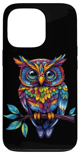 Eule auf Zweig mit Blätter auf Baum Eulen mit großen Augen Hülle für iPhone 13 Pro Eule auf Zweig mit Blätter auf Baum Eulen mit großen Augen Hülle für iPhone 13 Pro von Eulen Designs für Frühling und Herbst