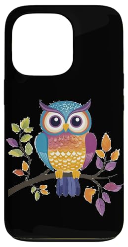 Eule auf Zweig mit Blätter auf Baum Eulen mit großen Augen Hülle für iPhone 13 Pro Eule auf Zweig mit Blätter auf Baum Eulen mit großen Augen Hülle für iPhone 13 Pro von Eulen Designs für Frühling und Herbst