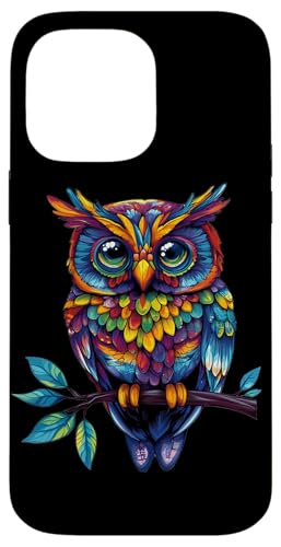 Eule auf Zweig mit Blätter auf Baum Eulen mit großen Augen Hülle für iPhone 14 Pro Max Eule auf Zweig mit Blätter auf Baum Eulen mit großen Augen Hülle für iPhone 14 Pro Max von Eulen Designs für Frühling und Herbst