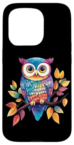 Eule auf Zweig mit Blätter auf Baum Eulen mit großen Augen Hülle für iPhone 15 Pro Eule auf Zweig mit Blätter auf Baum Eulen mit großen Augen Hülle für iPhone 15 Pro von Eulen Designs für Frühling und Herbst