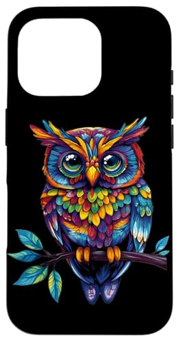 Eule auf Zweig mit Blätter auf Baum Eulen mit großen Augen Hülle für iPhone 16 Pro Eule auf Zweig mit Blätter auf Baum Eulen mit großen Augen Hülle für iPhone 16 Pro von Eulen Designs für Frühling und Herbst
