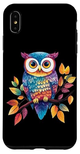 Eule auf Zweig mit Blätter auf Baum Eulen mit großen Augen Hülle für iPhone XS Max Eule auf Zweig mit Blätter auf Baum Eulen mit großen Augen Hülle für iPhone XS Max von Eulen Designs für Frühling und Herbst
