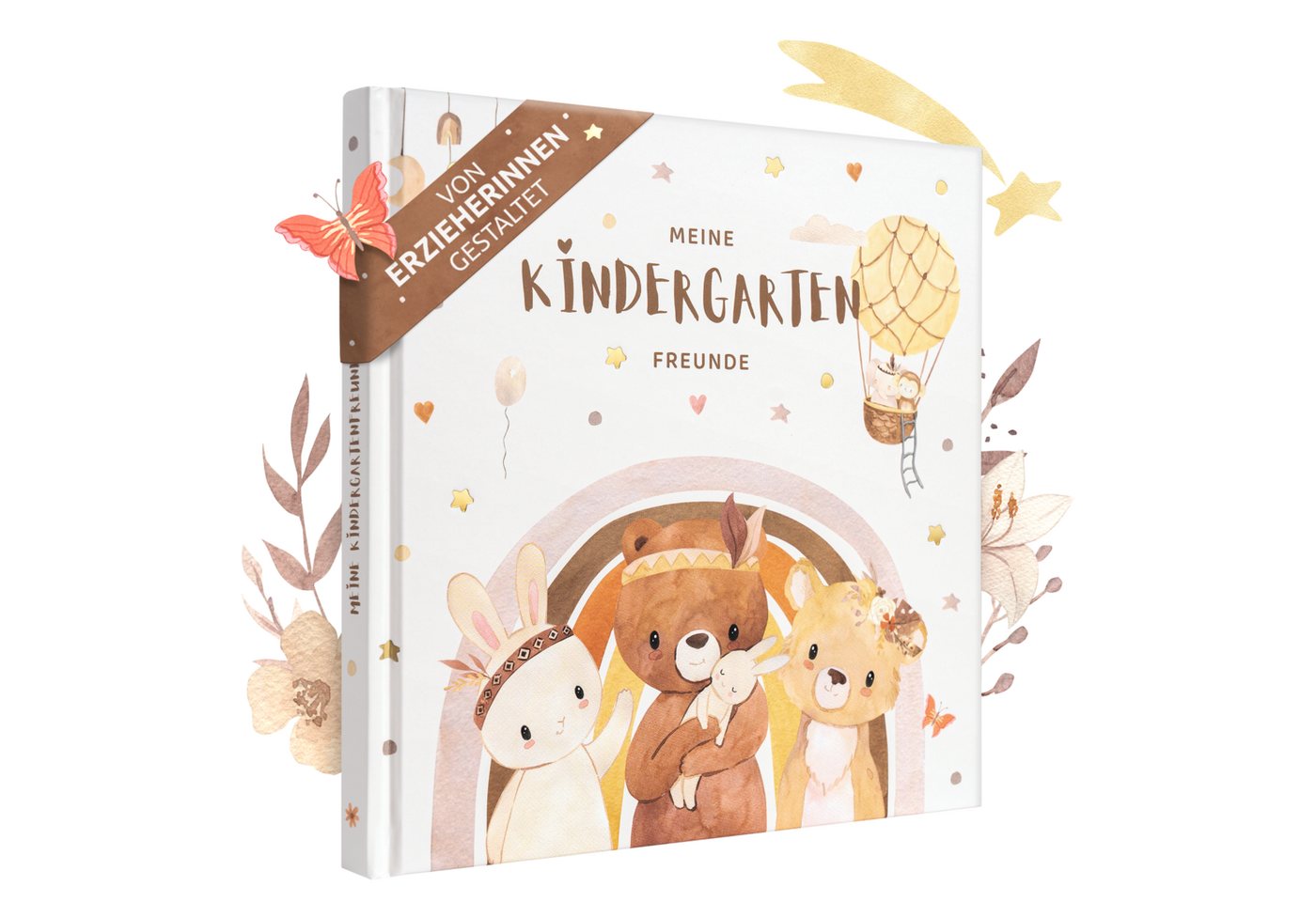 Eulentaler Poesiealbum I Kindergarten Freundebuch I Von Erzieherinnen gestaltet I + Goldprägung, Handgemalte Tiere im Boho-Look I Kinderfreundliche Gestaltung Eulentaler Poesiealbum I Kindergarten Freundebuch I Von Erzieherinnen gestaltet I + Goldprägung, Handgemalte Tiere im Boho-Look I Kinderfreundliche Gestaltung von Eulentaler