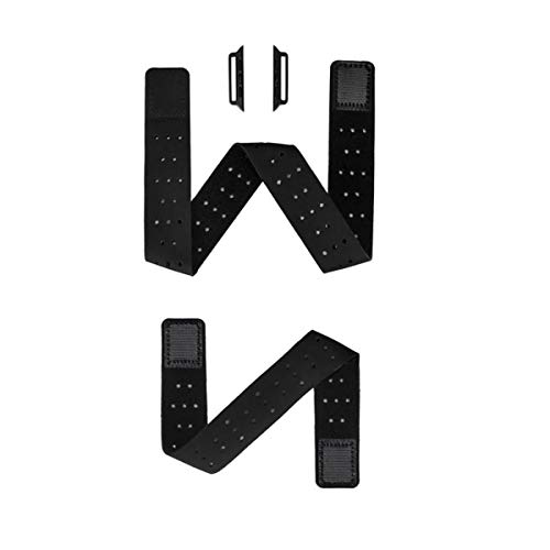 Euler Black Elastic Sport Loop Armband und Armband 2 Uhrenarmbänder Begleiter Kompatibel mit Apple Watch Band für iWatch Series 8 7 6 SE (38/40/41mm,Schwarz) von Euler