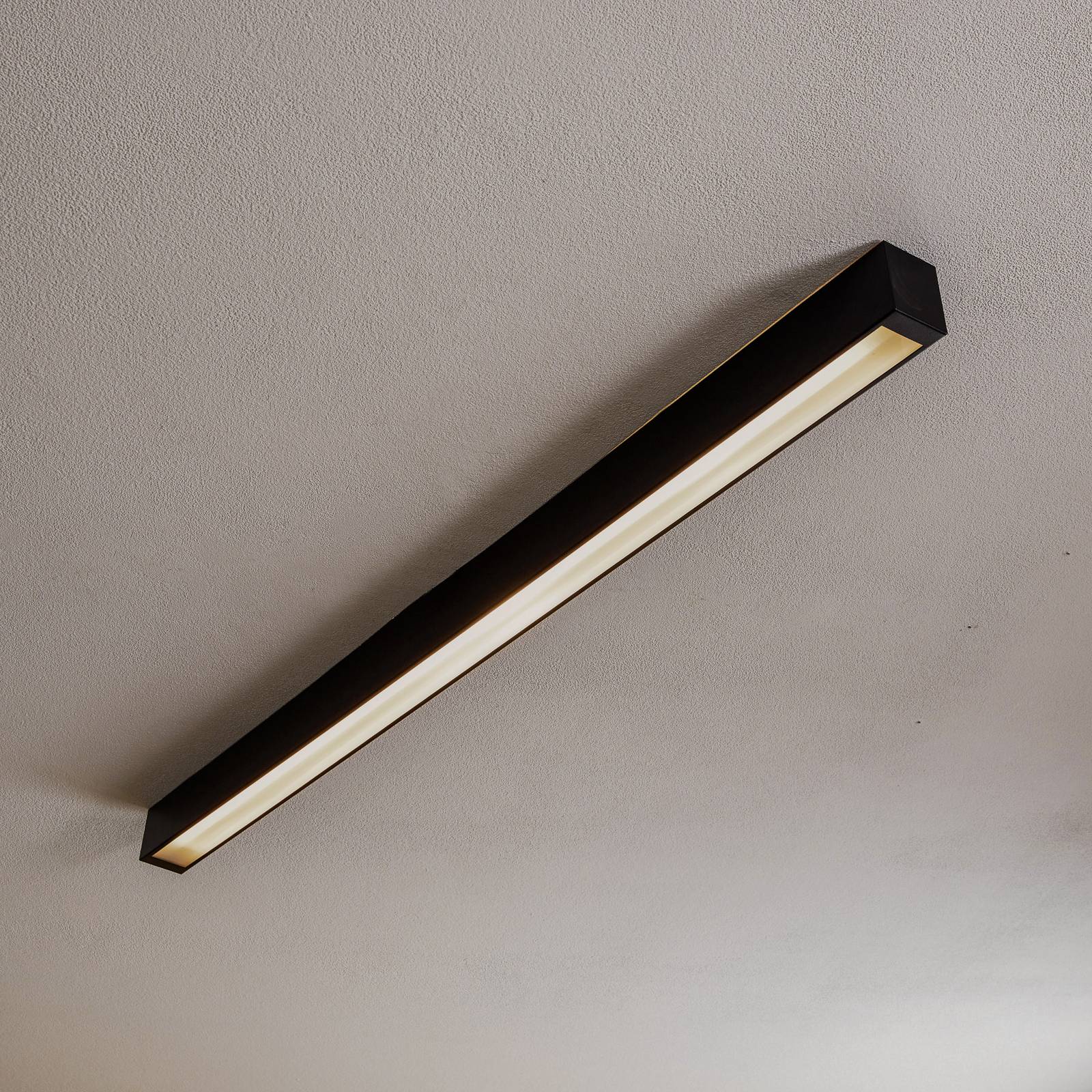 Deckenlampe Straight schwarz 122 cm von Euluna