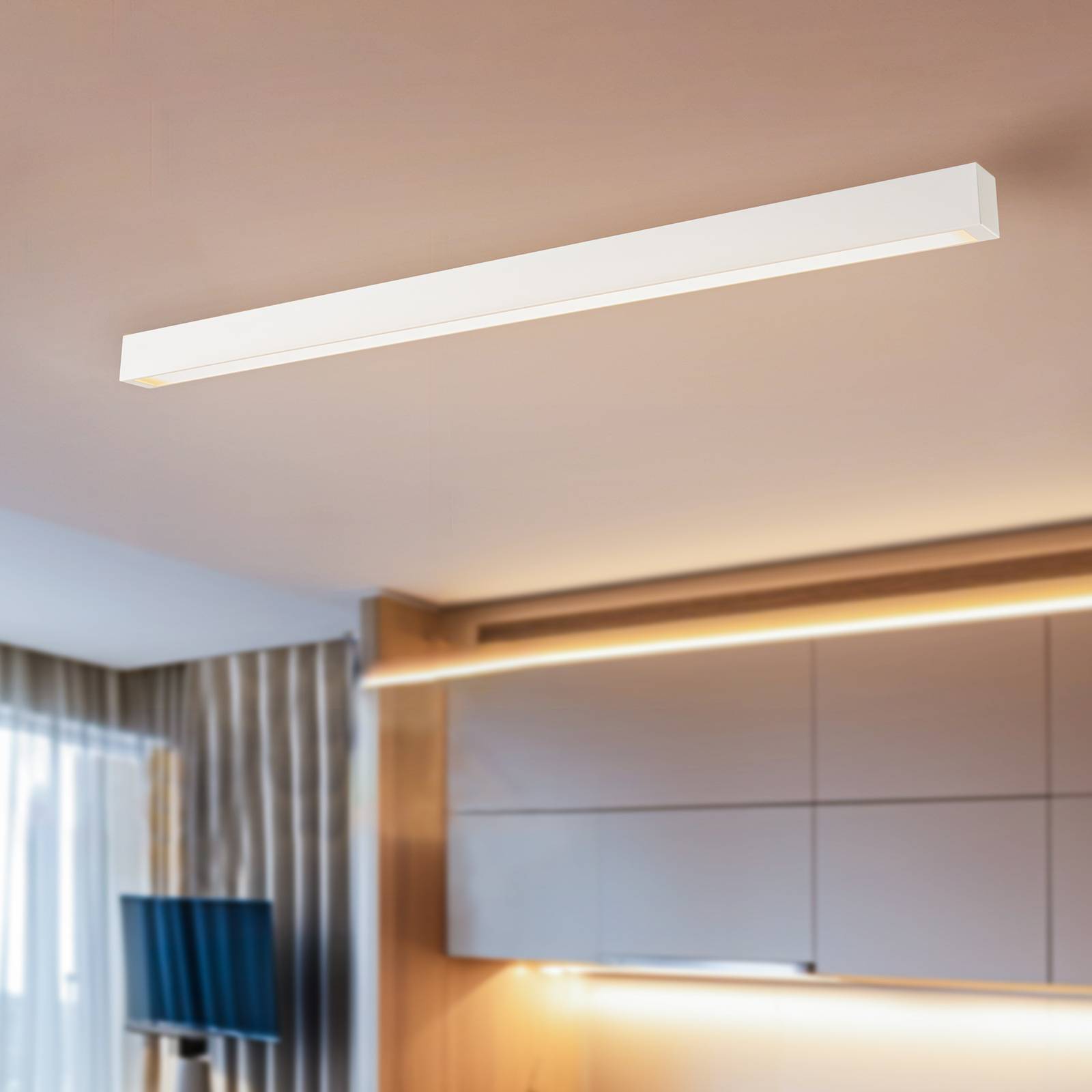 Deckenlampe Straight weiß 122 cm Deckenlampe Straight weiß 122 cm von Nowodvorski Lighting
