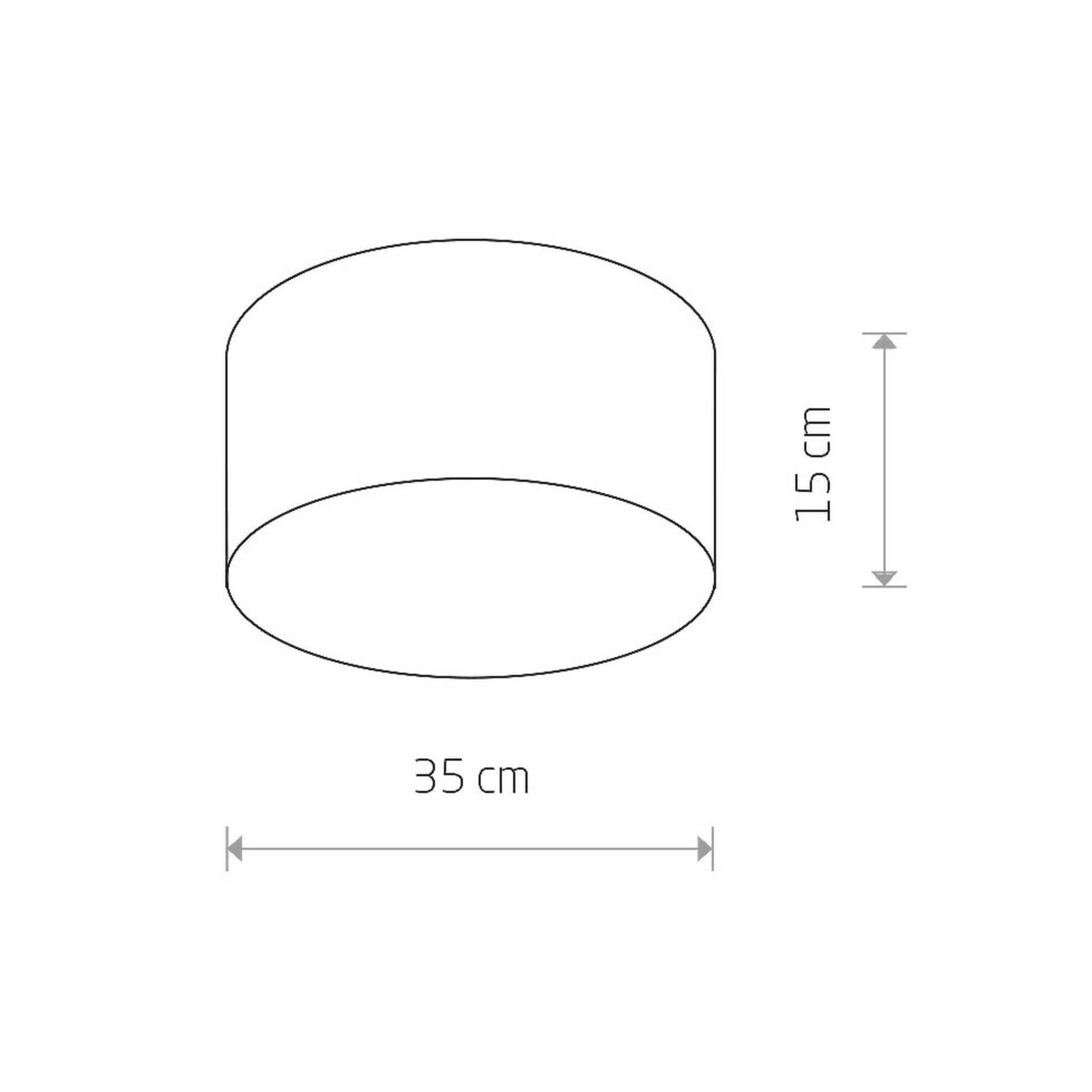 Deckenleuchte Cameron, grau, Ø 35 cm von Euluna