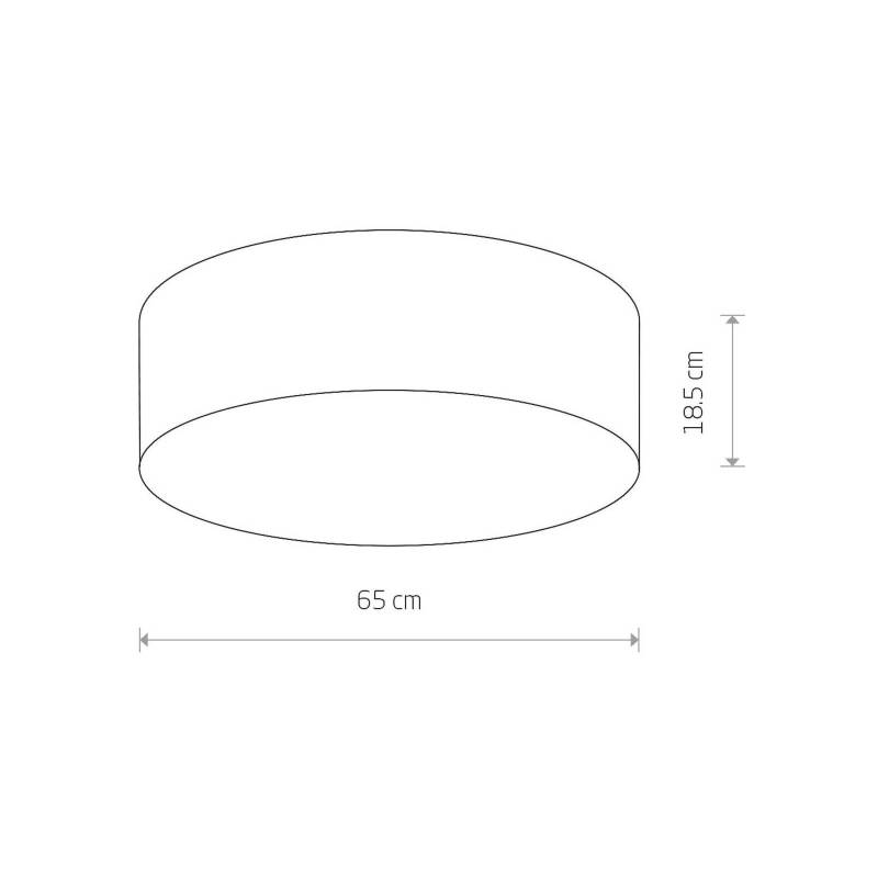 Deckenleuchte Cameron, grau, Ø 65 cm von Nowodvorski Lighting